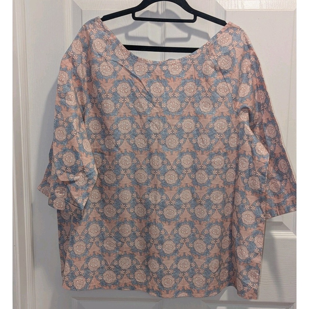 Cottagecore Boho Floral Cotton Peasant Top NWT Lane Bryant 14/16 Plus